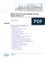 Release Notes For Cisco Identity Services Engine, Release 2.3