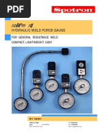 Hydraulic Weld Force Gauge: For General Resistance Weld Compact, Lightweight, Easy