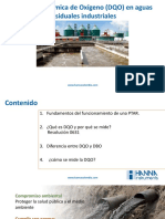 Demanda Química de Oxígeno (DQO) en Aguas Residuales Industriales