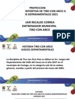 Proyeccion Juegos Departamentales 2021