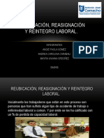 Reubicación, Reasignacion y Reintegro