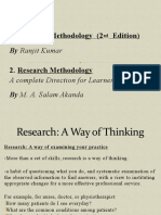 Research Methodology (2 Edition) : by Ranjit Kumar