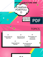 Creative Portfoli O: Organisation Structure and Design