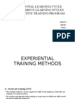 Experiential Training Methods HR