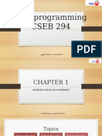 Web Programming Chapter 1