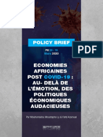 Economies Africaines Post Covid-19 - Au - Delà de L'émotion, Des Politiques Économiques Audacieuses PDF