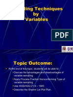 14 Variable Sampling Plan