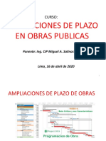 Ampliaciones Plazo de Obras