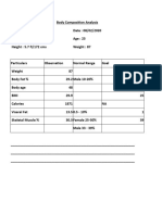 Romil - Body Composition Analysis