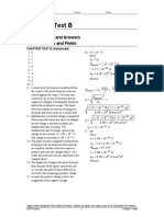 Chapter Test B: Teacher Notes and Answers Electric Forces and Fields