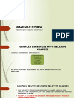 Grammar Review: Relative Pronouns (Who/That)