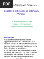 Random Signals and Processes: Chapter 9: Estimation of A Random Variable