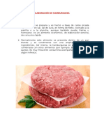 Elaboración de Hamburguesa