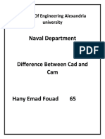 Naval Department: Difference Between Cad and Cam