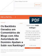 Os Backlinks Gerados em Comentários de Blogs Com Alta Autoridade de Domínio Ajudam A Subir Nos Ranki