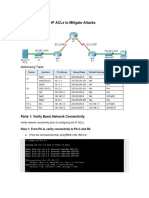 4.4.1.2 - Configure Ip Acls To Mitigate Attacks: Topology