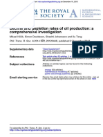 Comprehensive Investigation Decline and Depletion Rates of Oil Production: A