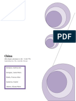 China: Afro-Asian Literature 2:30 - 4:00 TTH