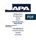 Tarea - 3 y 4 Psicopatologia 1