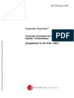 Australian Standard: Concrete Structures For Retaining Liquids-Commentary (Supplement To AS 3735-2001)