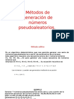 Métodos de Generación de Números Pseudoaleatorios