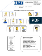 Ccording To Relationship, Set Relatives Noun For Each Character