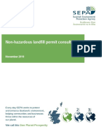 Non-Hazardous Landfill Permit Consultation: November 2019