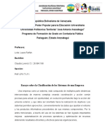 Ensayo Clasificaciòn de Los Sistemas en Una Empresa.