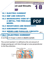 Electric Current and Circuits: Outline