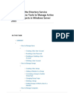 How To Use The Directory Service Command-Line Tools To Manage Active Directory Objects in Windows Server 2003