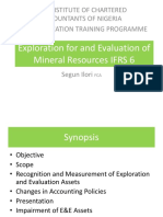 Exploration For and Evaluation of Mineral Resources IFRS 6