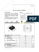 Fds6690A Single N-Channel, Logic Level, Powertrench Mosfet