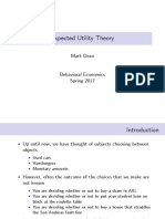 Expected Utility Theory: Mark Dean