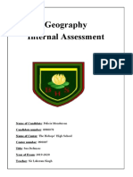 Geography Internal Assessment