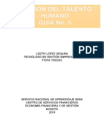 Guía No. 5 - GESTIÓN DEL TALENTO HUMANO