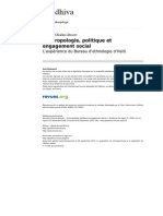 CHARLIER-DOUCET, Rachelle - Anthropologie, Politique Et Engagement Social. L'expérience Du Bureau D'ethnologie D'haïti