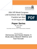 Paper Series: 25th IVR World Congress