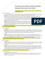 Informe de Conocimientos Sobre La Clase 2 Derechos, Deberes y Garantías