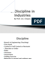 Discipline in Industries: by Prof. S.K. Chopra