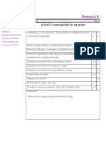 Research 9: Activity 4: Background of The Study