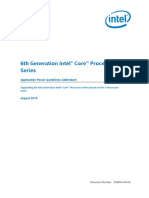 6th Gen Core Processor S Series Application Power Guidelines Addendum