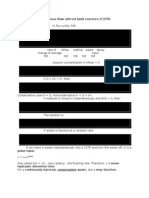 Continuous Flow Stirred Tank Reactors (CSTR)