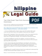 Top 3 Bar Exam Tips From Successful Bar Examinees