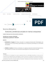 Evolución y Tendencias Actuales en Resinas Compuestas