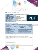 Guía de Actividades y Rúbrica de Evaluación - Escenario 4 - ETICA Mediación Pedagógica