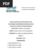 Uso Del Análisis Por Inyección en Flujo Multijeringa en Determinaciones Analíticas Acoplado A Técnicas Cromatográficas