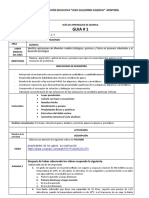 TALLER QUIMICA - Guía de Química Grado 11