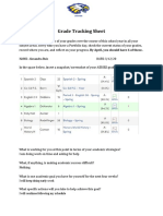 Grade Tracking Sheet 6