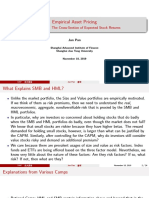 Empirical Asset Pricing: Classes 5 & 6: The Cross-Section of Expected Stock Returns