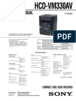 Service Manual: HCD-VM330AV